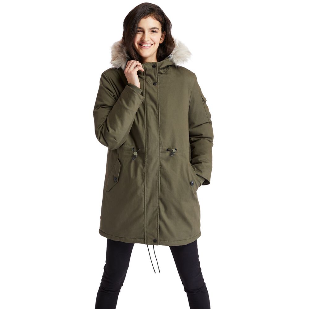 Parka Timberland Dama Masline Verzi - Mt Kelsey Fleece-Lined Parka - Romania - GEUVBK827